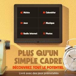 Pix Star Cadre Photo numérique WiFi 10 Pouces, partagez des vidéos et des Photos instantanément par e-Mail ou Application, détec