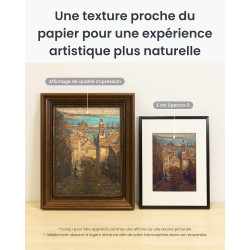 SwitchBot Cadre d'art Numérique IA, 13.3'' Cadre Photo Numérique sans Câblage, Écran Électronique-Ink, Autonomie Ultra-Longue, C