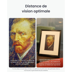 SwitchBot Cadre d'art Numérique IA, 13.3'' Cadre Photo Numérique sans Câblage, Écran Électronique-Ink, Autonomie Ultra-Longue, C