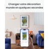 SwitchBot Cadre d'art Numérique IA, 13.3'' Cadre Photo Numérique sans Câblage, Écran Électronique-Ink, Autonomie Ultra-Longue, C