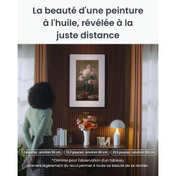 SwitchBot Cadre d'art Numérique IA, 13.3'' Cadre Photo Numérique sans Câblage, Écran Électronique-Ink, Autonomie Ultra-Longue, C