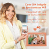 Cadre Photo numérique 4G pour Les Grands-Parents - Fonctionne avec 4G ou avec Wi-FI - Partagez Facilement des Photos avec Vos Pr