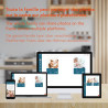 Cadre Photo numérique 4G pour Les Grands-Parents - Fonctionne avec 4G ou avec Wi-FI - Partagez Facilement des Photos avec Vos Pr