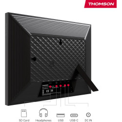 Thomson Cadre Photo Numérique 10 Pouces, Écran IPS, Écran Tactile HD, WLAN, Partage Direct Via App, Fonctions Intelligentes, Cad