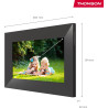 Thomson Cadre Photo Numérique 7 Pouces, Écran IPS, Écran Tactile HD, WLAN, Partage Direct Via App, Fonctions Intelligentes, Cadr
