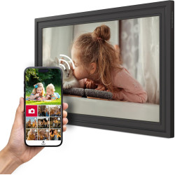 Thomson Cadre Photo Numérique 15 Pouces, Écran IPS, Écran Tactile FHD, WLAN, Partage Direct Via App, Fonctions Intelligentes, Ca