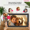 Thomson Cadre Photo Numérique 15 Pouces, Écran IPS, Écran Tactile FHD, WLAN, Partage Direct Via App, Fonctions Intelligentes, Ca