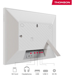 Thomson Cadre Photo Numérique 10 Pouces, Écran IPS, Écran Tactile HD, Partage Direct Via App, Fonctions Intelligentes, Cadre Pho