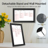 Cadre Photo numérique Wi-FI de 15,6 ", écran Tactile IPS, 1366 x 768, Noyer 32G, partagez des Photos ou des vidéos Via l'applica