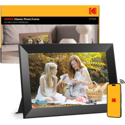 Cadre Photo numérique WiFi, Kodak 10.1 Pouces Cadre Photo électronique avec 32 Go de Stockage, partagez instantanément des Clips