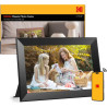 Cadre Photo numérique WiFi, Kodak 10.1 Pouces Cadre Photo électronique avec 32 Go de Stockage, partagez instantanément des Clips