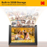 Cadre Photo numérique WiFi, Kodak 10.1 Pouces Cadre Photo électronique avec 32 Go de Stockage, partagez instantanément des Clips