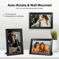Cadre Photo numérique WiFi, Kodak 10.1 Pouces Cadre Photo électronique avec 32 Go de Stockage, partagez instantanément des Clips