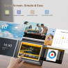 Cadre Photo Numérique WiFi 10.1 Pouces 1920 x 1200 IPS à Écran Tactile HD, Rotation Automatique, Configuration Facile pour Parta