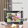 Cadre Photo Numérique WiFi 10.1 Pouces 1920 x 1200 IPS à Écran Tactile HD, Rotation Automatique, Configuration Facile pour Parta