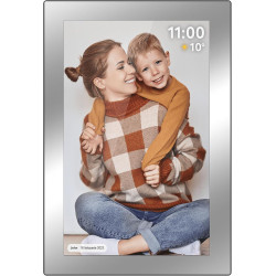 Kruger&Matz FRAMEO Cadre Photo Numérique 1280 x 800 Pixels 10.1" Wi-FI MicroSD Clip Vidéo Minuterie Météo Miroir Cadre KM1101