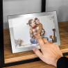 Kruger&Matz FRAMEO Cadre Photo Numérique 1280 x 800 Pixels 10.1" Wi-FI MicroSD Clip Vidéo Minuterie Météo Miroir Cadre KM1101