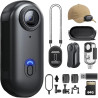 Caméra corporelle 4K POV Pro, caméra Portable avec Clip Rotatif 360° et Clip magnétique, Enregistrement 120 Minutes, idéale pour