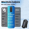 Caméra corporelle 1080P POV Pro, caméra Portable avec Clip Rotatif 360° et Clip magnétique, Enregistrement 150 Minutes, idéale p