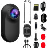 Xilecam Camera Portable Miniature Mini Caméra Sport Carte Mémoire Incluse Camera Moto Caméra POV Magnétique Léger Multifonction 