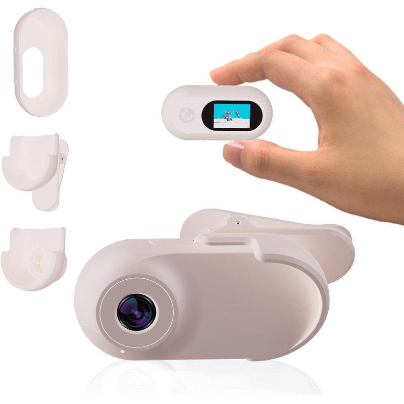 Xilecam Camera Portable Miniature Mini Caméra Sport Carte Mémoire 32 Go Camera Moto Caméra POV Magnétique Léger Multifonction Ac