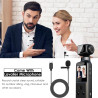 YDI Caméra de Corps 4K avec Microphone Externe, Caméras Corporelles Pocket Vlog avec Lentille Pivotée à 270°, Body Cam pour Spor