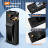 A32 64GB Caméra de Corps, Caméra Corporelle Portable avec Objectif Rotatif 180° et Détection de Mouvement, Caméscope 1080P avec 