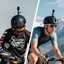 Xilecam Camera Portable Miniature Mini Caméra Sport Carte Mémoire 32 Go Camera Moto Caméra POV Magnétique Léger Multifonction Ac