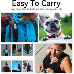 Xilecam Camera Portable Miniature Mini Caméra Sport Carte Mémoire 32 Go Camera Moto Caméra POV Magnétique Léger Multifonction Ac