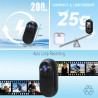 1080P HD Mini Camera Sport, Dashcam Moto avec Carte Mémoire 32GB Intégrée, Camera Pieton Taille de Pouce Travail, Voyage, Cyclis