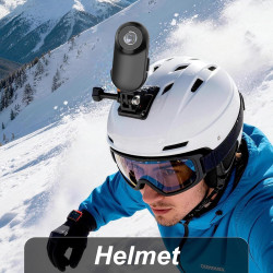 Mini Caméra Portable 1080P HD, Bodycam Ultra-Légère 26g avec Écran 1.0", Caméra Sport Grand Angle avec Fixation Magnétique et Mé