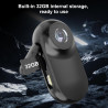 Mini Caméra Portable 1080P HD, Bodycam Ultra-Légère 26g avec Écran 1.0", Caméra Sport Grand Angle avec Fixation Magnétique et Mé