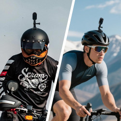 Xilecam Camera Portable Miniature Mini Caméra Sport Carte Mémoire 32 Go Camera Moto Caméra POV Magnétique Léger Multifonction Ac