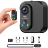 Caméra Sport 4K 30fps & Mini Caméras Moto - EIS Stabilisation, Fixation Magnétique, Carte 64Go Incluse, 150° Grand Angle - Vlog 
