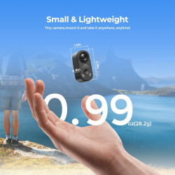 Caméra Sport 4K 30fps & Mini Caméras Moto - EIS Stabilisation, Fixation Magnétique, Carte 64Go Incluse, 150° Grand Angle - Vlog 