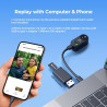Caméra Sport 4K 30fps & Mini Caméras Moto - EIS Stabilisation, Fixation Magnétique, Carte 64Go Incluse, 150° Grand Angle - Vlog 