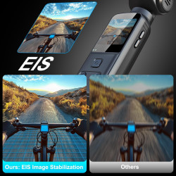 4K Camera Pieton, Caméra Portable/Vlogging/POV/Corporelle avec Objectif Rotatif 270°, Pocket Body Cam avec Microphone Externe, C