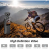 4K Camera Pieton, 128GB Caméra de Corps avec Objectif Rotatif & 180° Grand Angle, WiFi Enregistreur Vidéo Portable avec Clip Arr