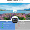 kaysunlink Caméra Corporelle FHD 1080P avec Carte 128 Go, Objectif Rotatif à 180°, Vision Nocturne, Mini Caméra Portable pour la