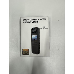 kaysunlink Caméra Corporelle FHD 1080P avec Carte 128 Go, Objectif Rotatif à 180°, Vision Nocturne, Mini Caméra Portable pour la