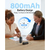 BOBLOV W4 4K Bodycam Mini caméra corporelle avec Clip Rotatif à 360° et Clip magnétique, 90 Minutes pour l'enregistrement, pour 