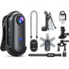 BOBLOV W4 4K Bodycam Mini caméra corporelle avec Clip Rotatif à 360° et Clip magnétique, 90 Minutes pour Enregistrement, confére