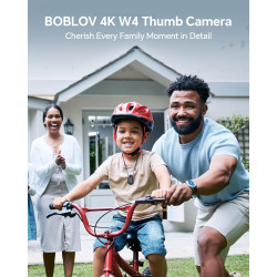 BOBLOV Mini caméra corporelle 128 Go 4K avec Clip Rotatif à 360° et Clip magnétique, 90 Minutes pour l'enregistrement, Facile à 