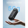 BOBLOV Mini caméra corporelle 128 Go 4K avec Clip Rotatif à 360° et Clip magnétique, 90 Minutes pour l'enregistrement, Facile à 