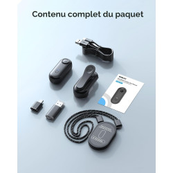 BOBLOV Mini caméra corporelle 128 Go 4K avec Clip Rotatif à 360° et Clip magnétique, 90 Minutes pour l'enregistrement, Facile à 