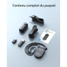 BOBLOV Mini caméra corporelle 128 Go 4K avec Clip Rotatif à 360° et Clip magnétique, 90 Minutes pour l'enregistrement, Facile à 