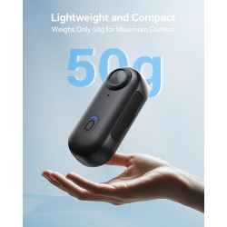 BOBLOV W4 Mini caméra corporelle 64 Go 4K avec Clip Rotatif à 360° et Clip magnétique, 90 Minutes pour l'enregistrement, Facile 