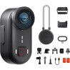 Mini Caméra Sport 4K avec Action Pod & 64GB Intégrée, Stabilisation EIS 6-Axes, Camera Portable Étanche 10M, Caméra POV avec Pen