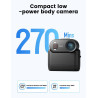 Mini Caméra Sport 4K avec Action Pod & 64GB Intégrée, Stabilisation EIS 6-Axes, Camera Portable Étanche 10M, Caméra POV avec Pen