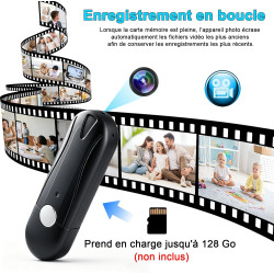 Caméra Espion,Mini Camera Cachée sans Fil Clé USB,Mciro HD 1080P Caméra de Surveillance avec Détection de Mouvement aux pour Réu
